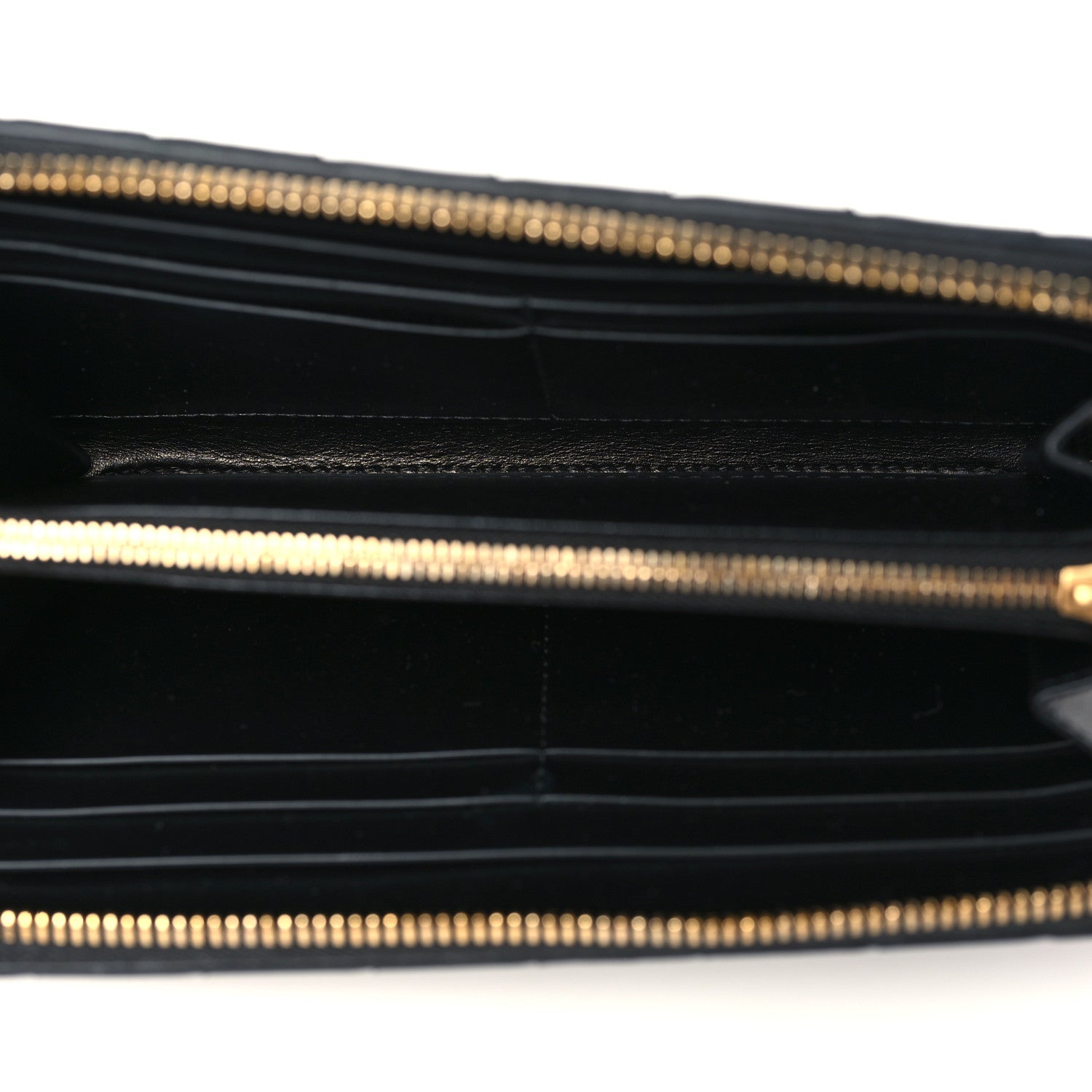 Bottega Veneta Nappa Intrecciato Zip Around Wallet Black 5 of 6