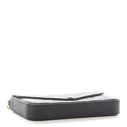 Louis Vuitton Empreinte Pochette Felicie Chain Wallet Black 5 of 11