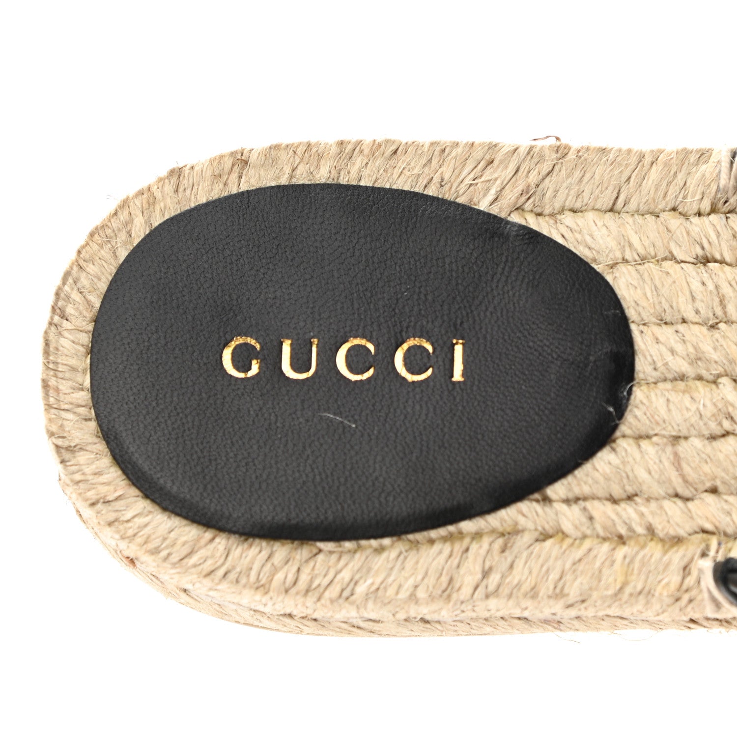 Gucci Nappa Matelasse GG Marmont Espadrille Slippers 37 Black 7 of 8