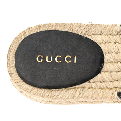 Gucci Nappa Matelasse GG Marmont Espadrille Slippers 37 Black 7 of 8