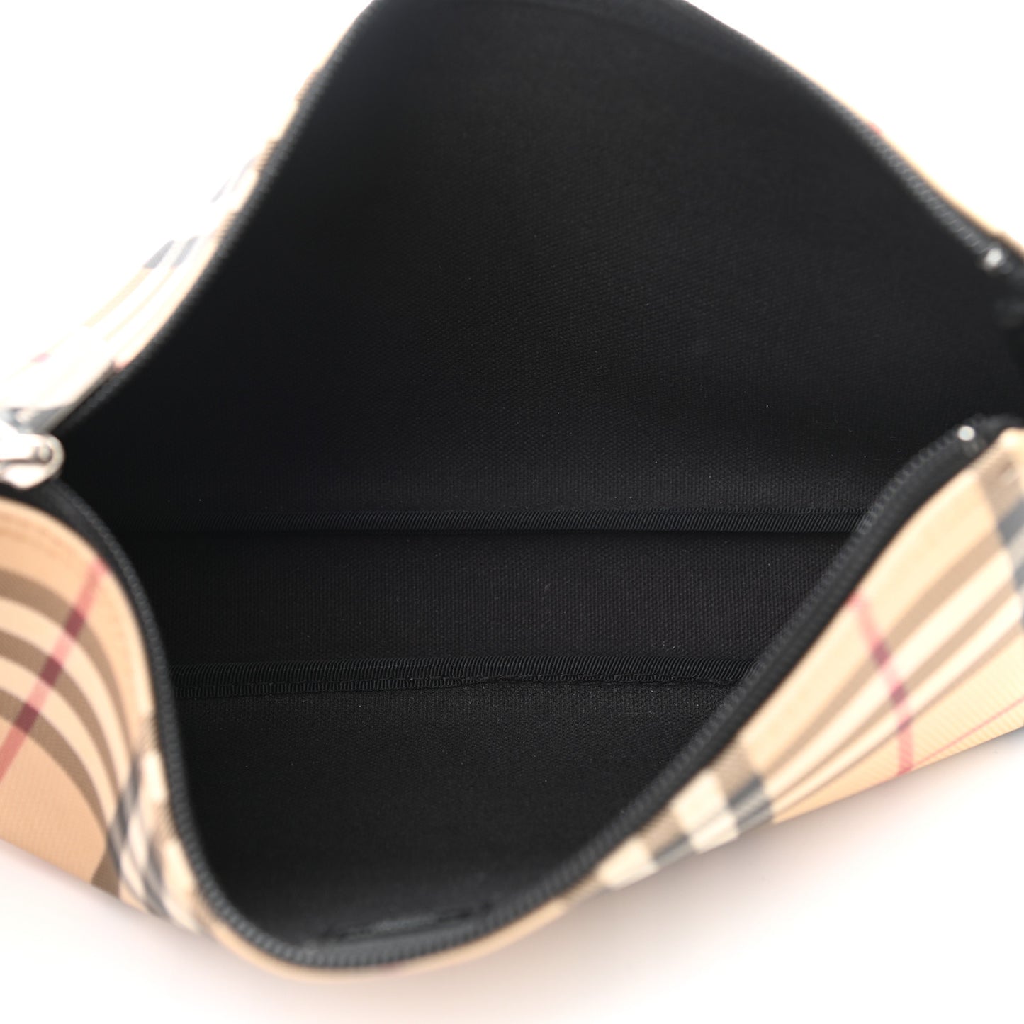 House Check Large Pochette Black