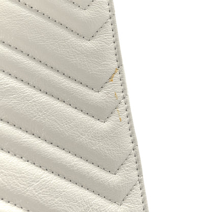 Gucci Vintage Calfskin Matelasse Medium GG Marmont Slim Tote White 10 of 10