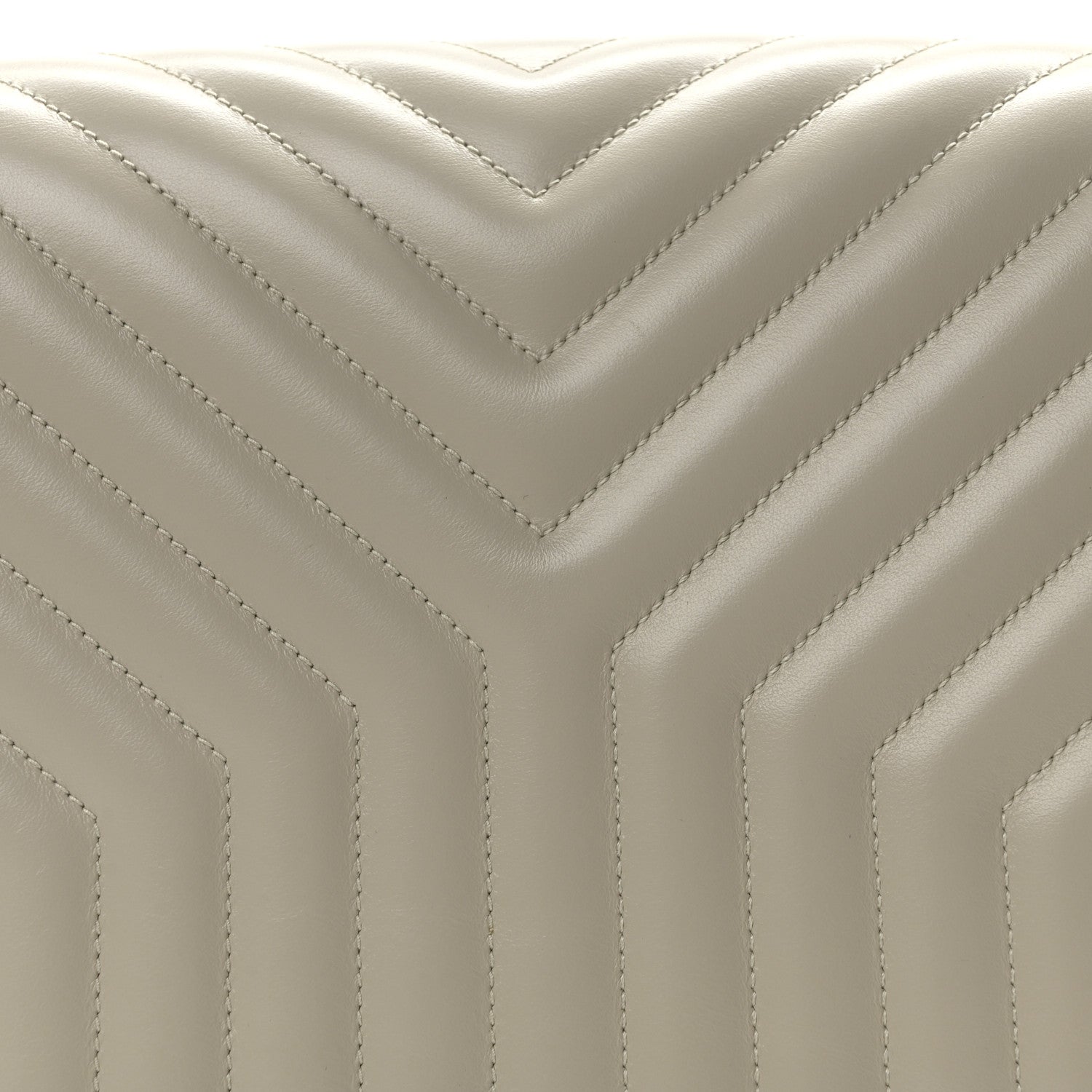 Saint Laurent Calfskin Quilted Y Joan Satchel Crema Soft 8 of 10