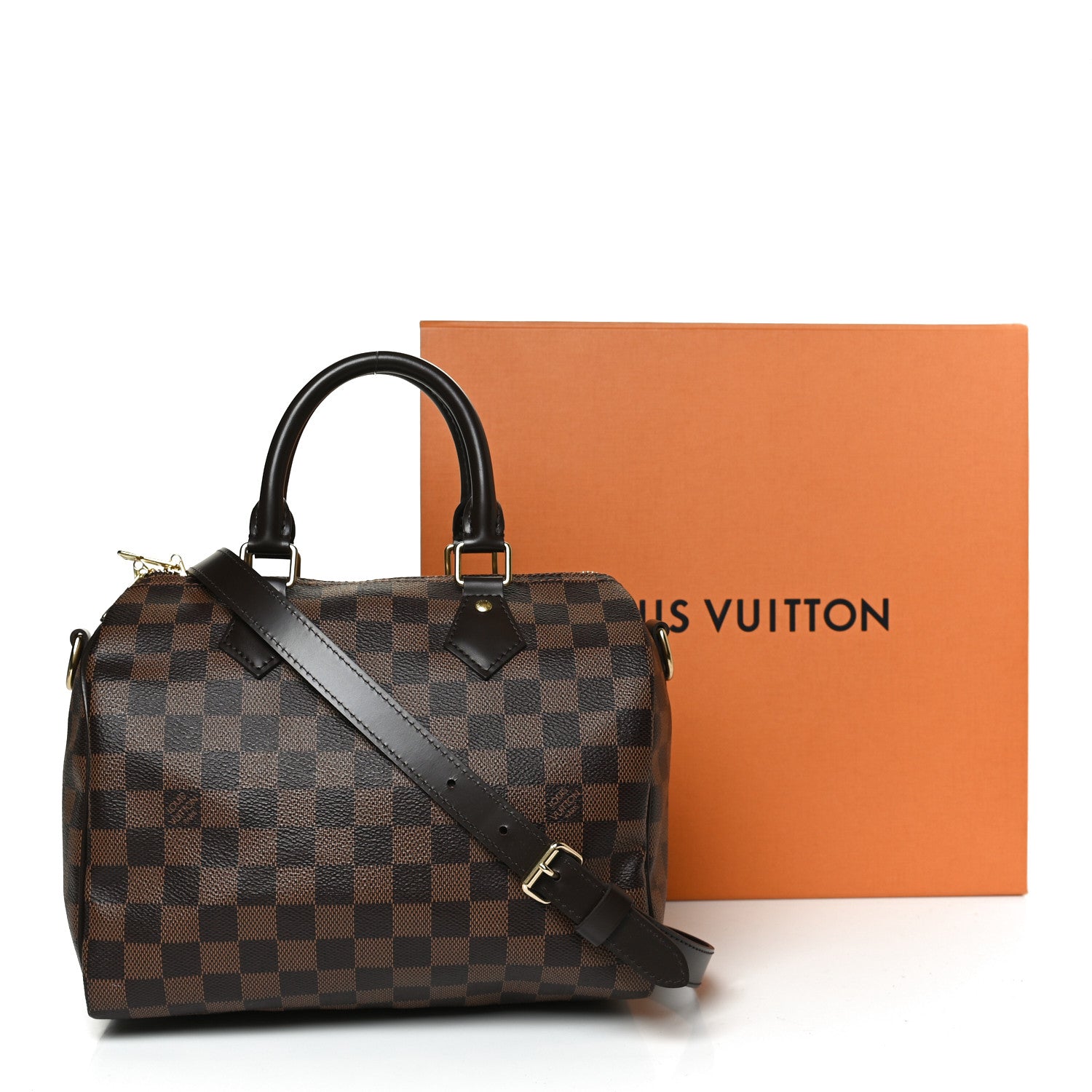 Louis Vuitton Damier Ebene Speedy Bandouliere 25 12 of 12