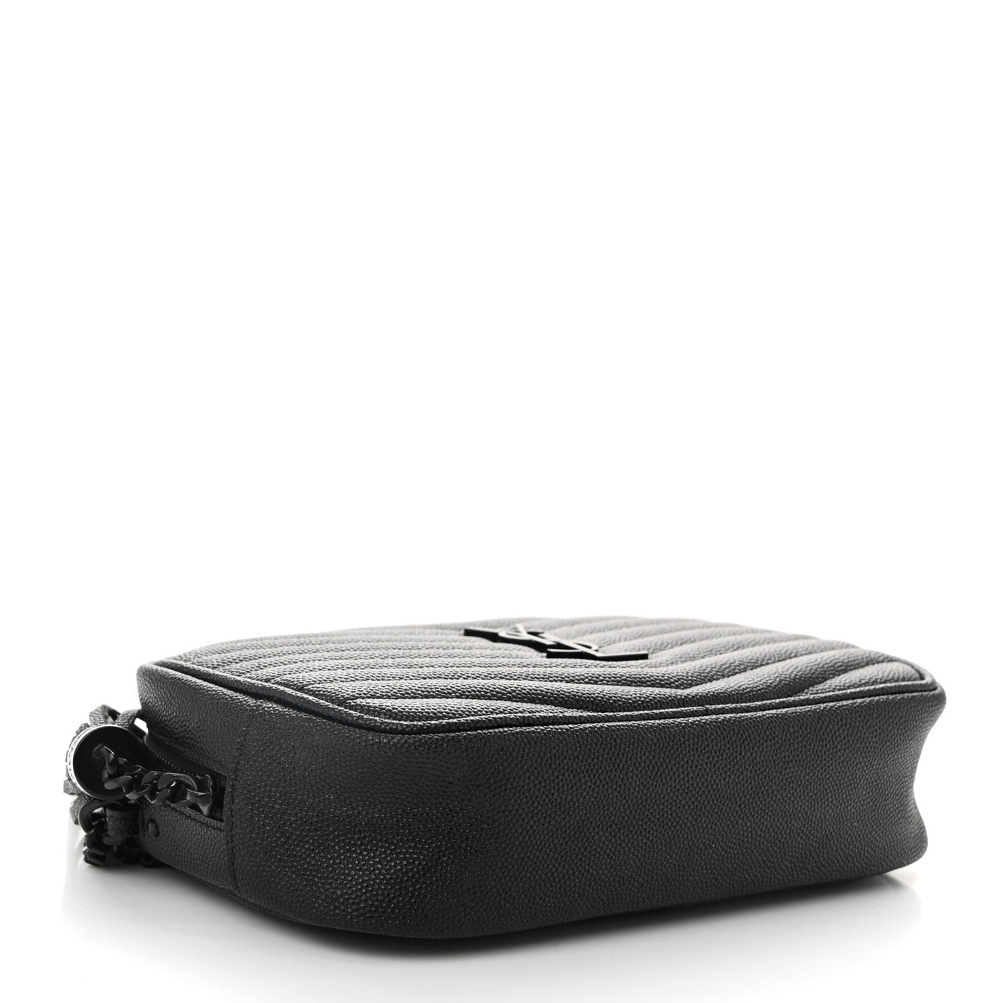 Grain De Poudre Matelasse Monochrome Monogram Mini Lou Camera Bag Black