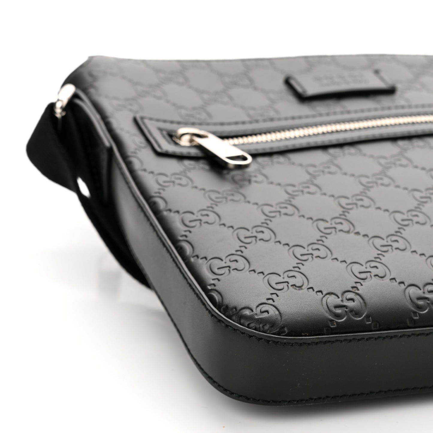 Guccissima Signature Small Messenger Bag Black