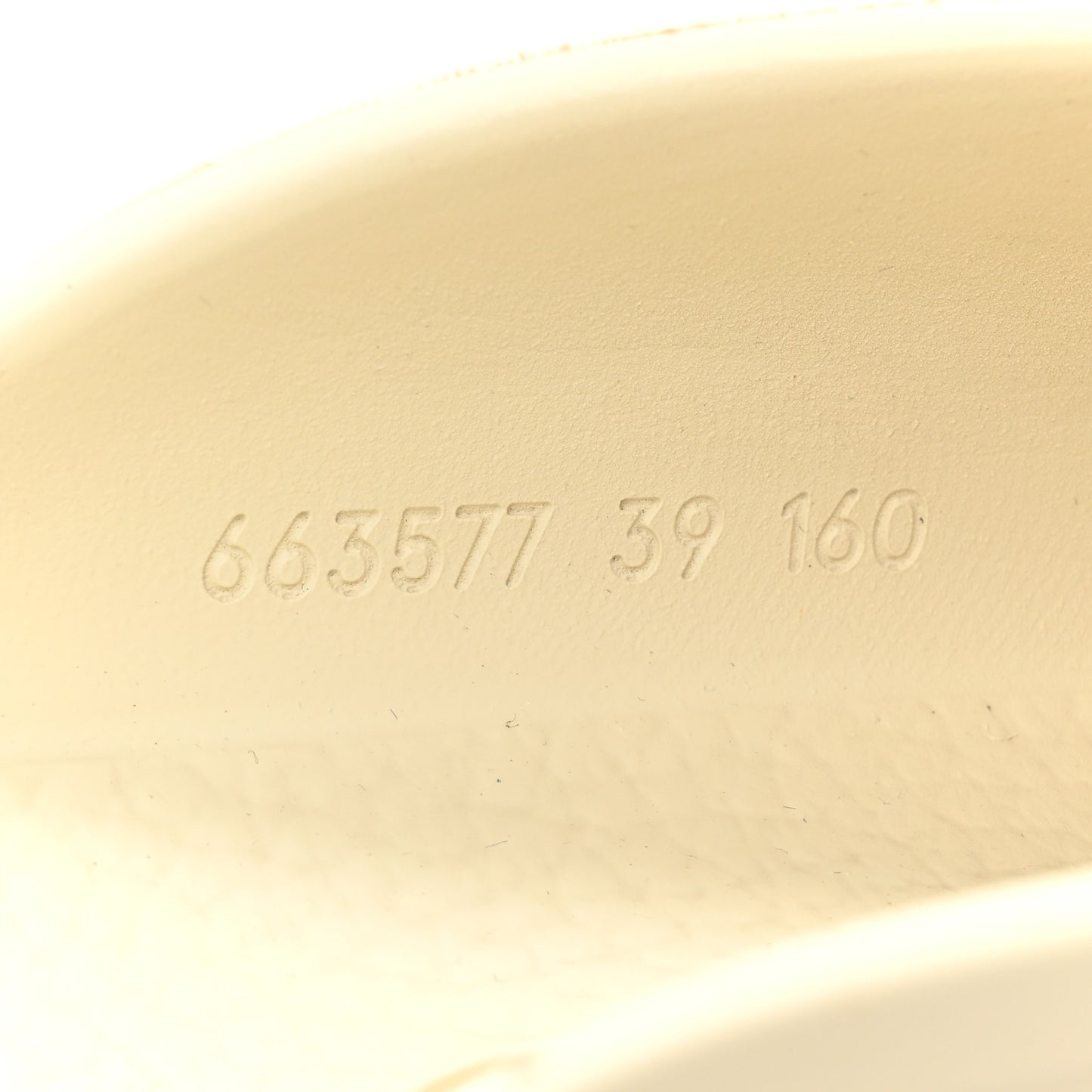 Rubber GG Monogram Perforated Elea Platform 55mm Lug Sole Sandals 39 Mystic White