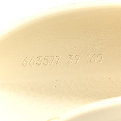 Gucci Rubber GG Monogram Perforated Elea Platform 55mm Lug Sole Sandals 39 Mystic White 8 of 16