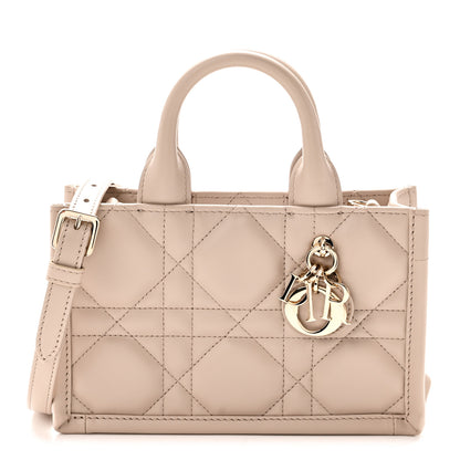 Christian Dior Calfskin Macrocannage Mini Book Tote Trench Beige 1 of 10