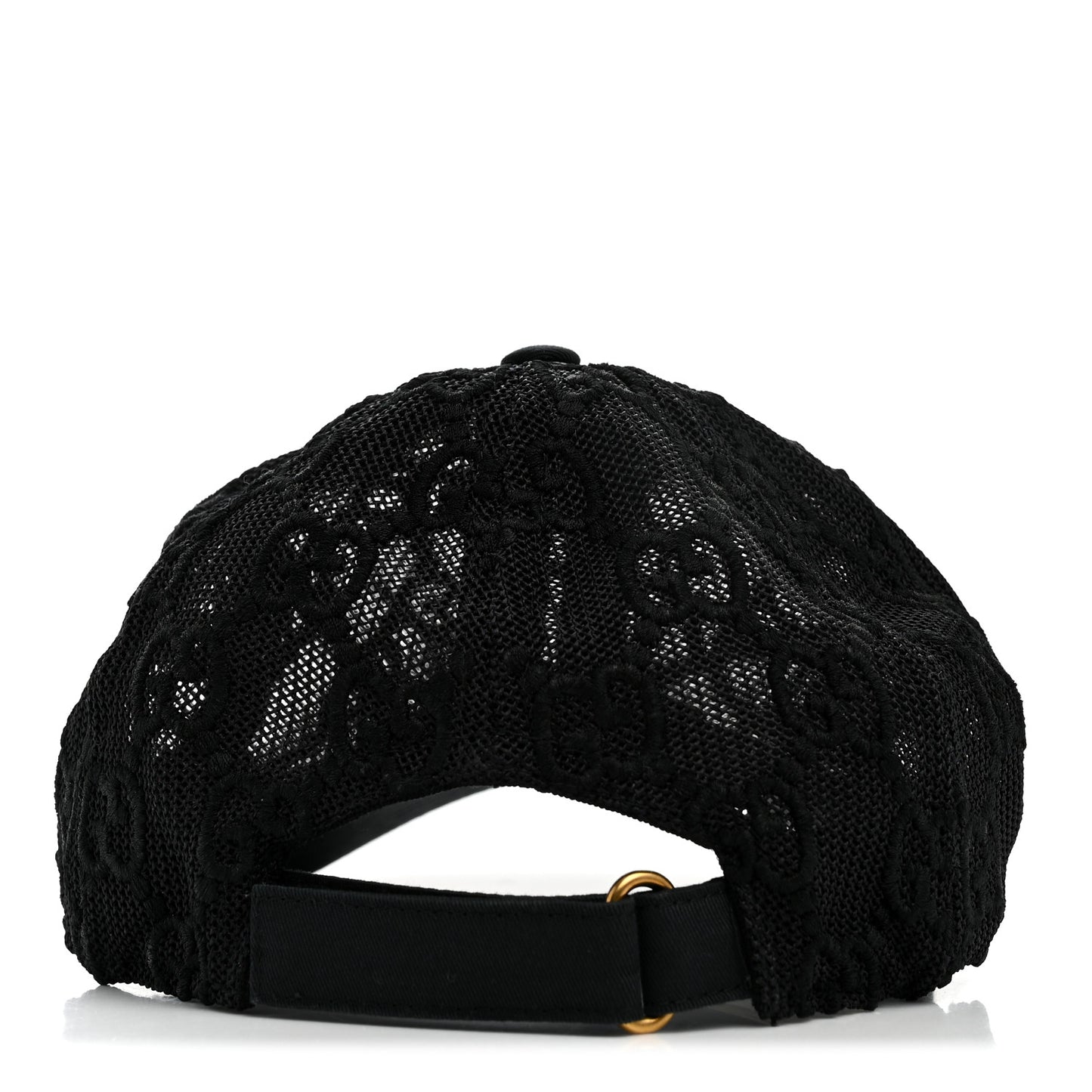 Mesh GG Monogram Shivali Baseball Hat M Black