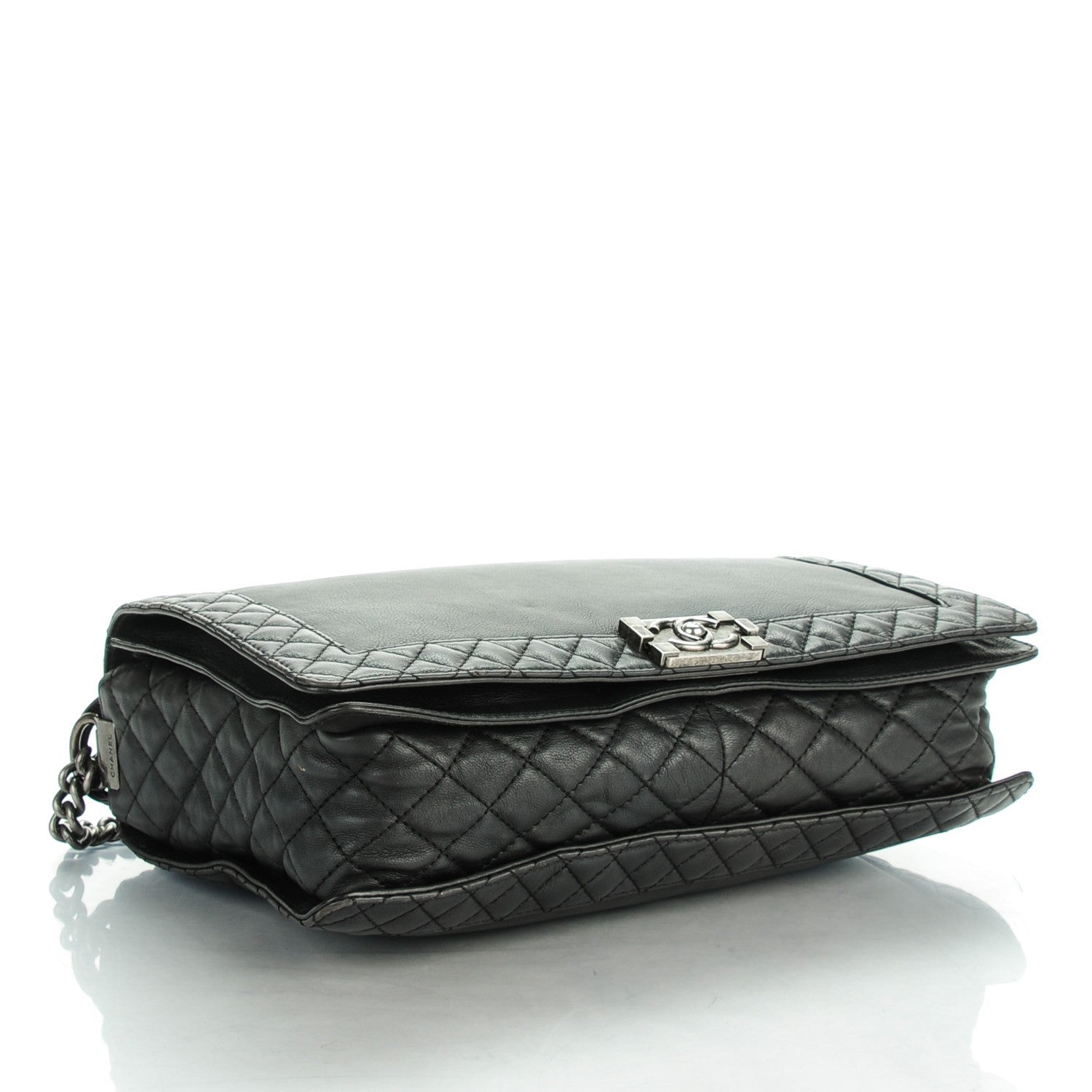 Chanel Calfskin Large Boy Reverso Flap Black 4 of 8