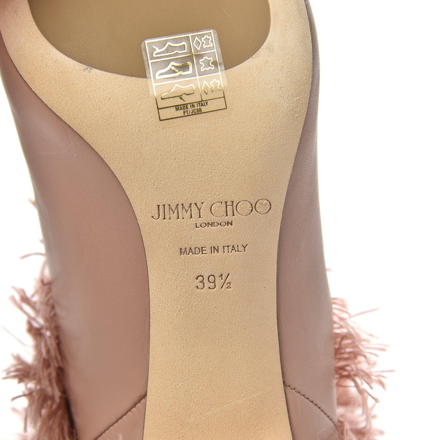 Jimmy Choo Calfskin Fringe Magalie 65 Knee High Boots 39.5 Ballet Pink 6 of 7
