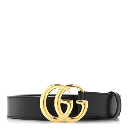Gucci Calfskin Double G 30mm Belt 80 32 Black 1 of 7