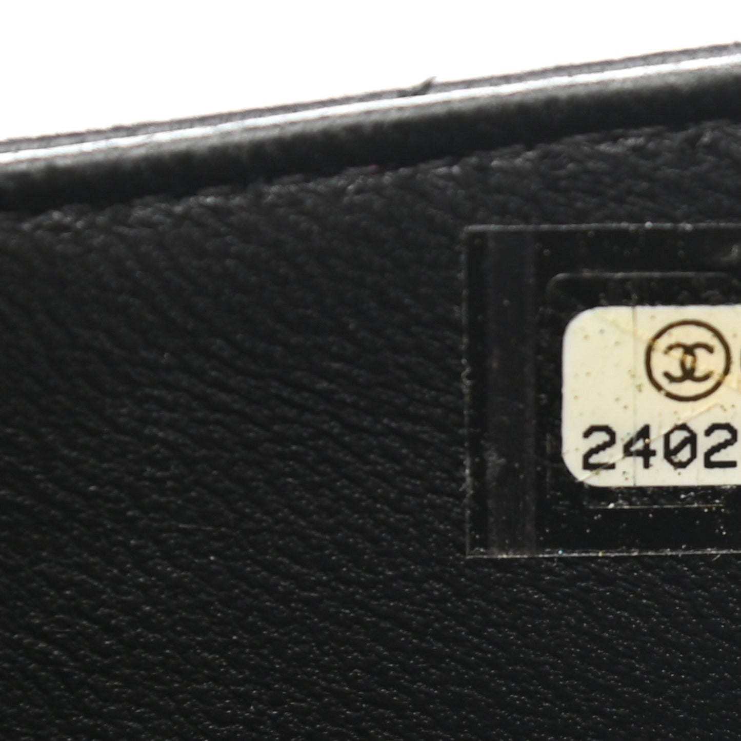 Lambskin Quilted Classic Zip Pouch Black