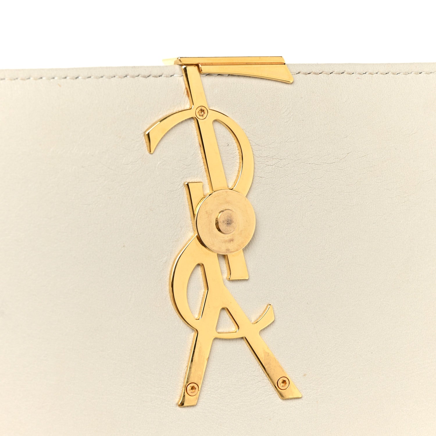 Saint Laurent Lambskin Matelasse Small Vicky Chain Bag White 12 of 17