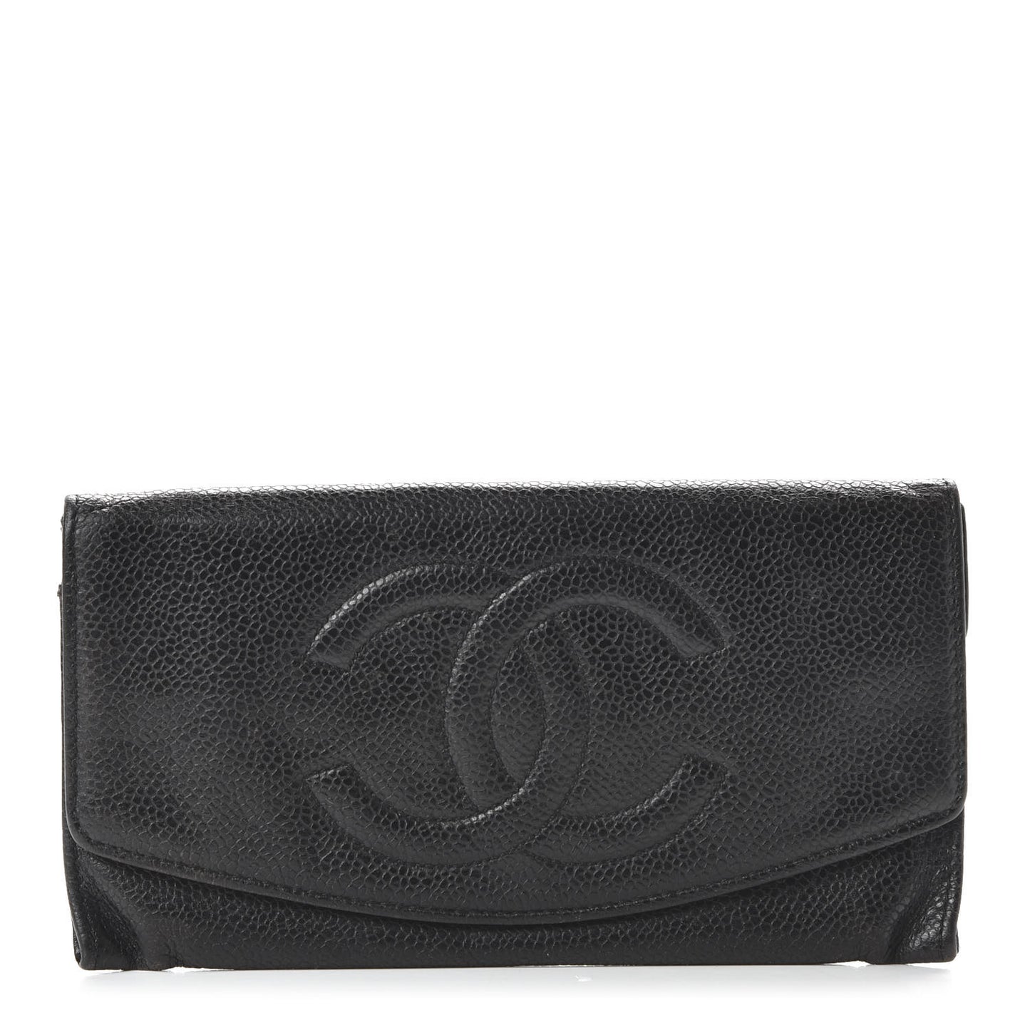 Caviar Timeless CC Flap Wallet Black