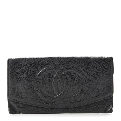 Chanel Caviar Timeless CC Flap Wallet Black 1 of 7