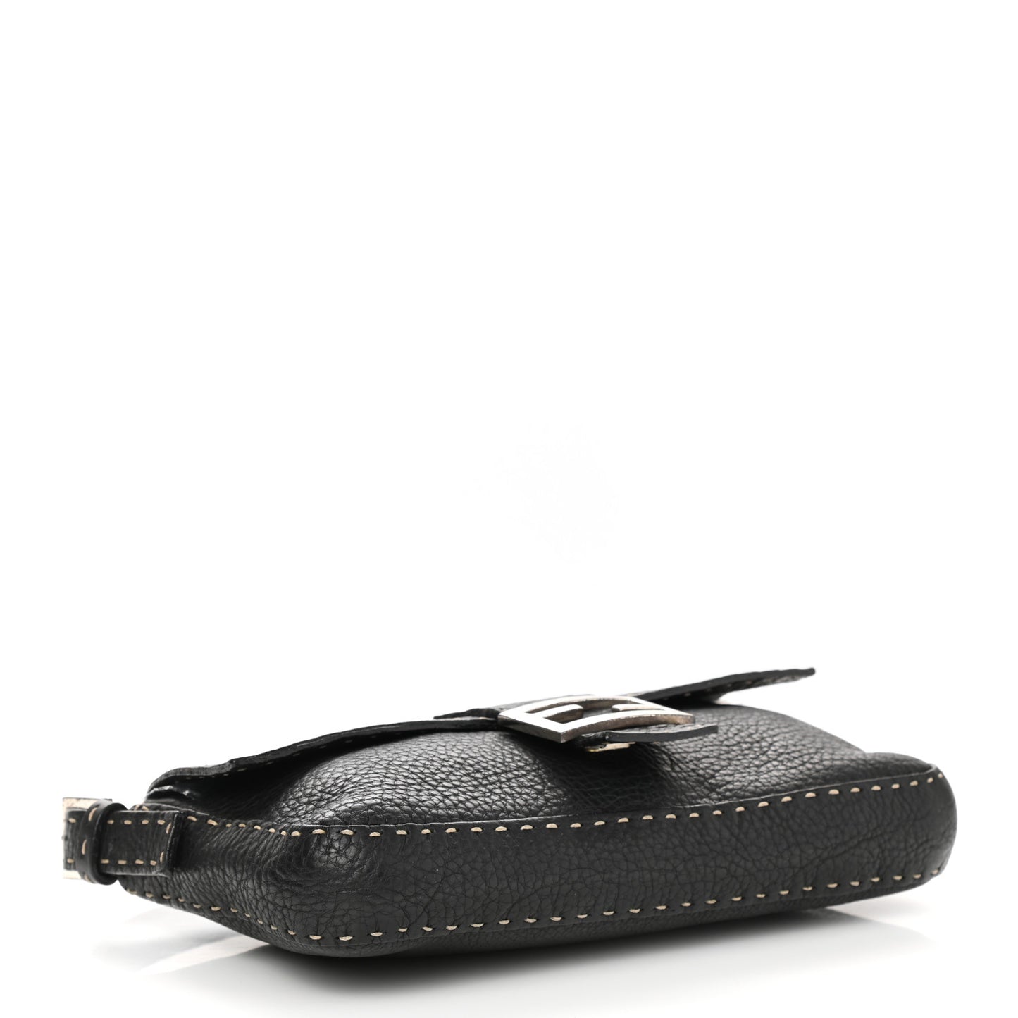 Calfskin Romano Selleria Baguette Black