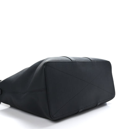 Louis Vuitton Calfskin Aerogram Lockit Tote Black 4 of 10