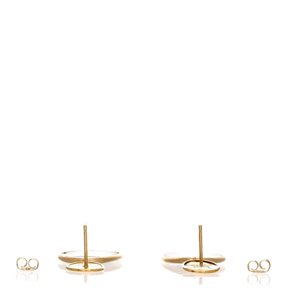 Marco Bicego 18K Yellow Gold Black Mother of Pearl Lunaria Drop Earrings 3 of 4