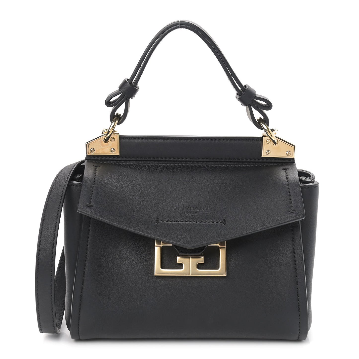 Calfskin Mini Mystic Shoulder Bag Black