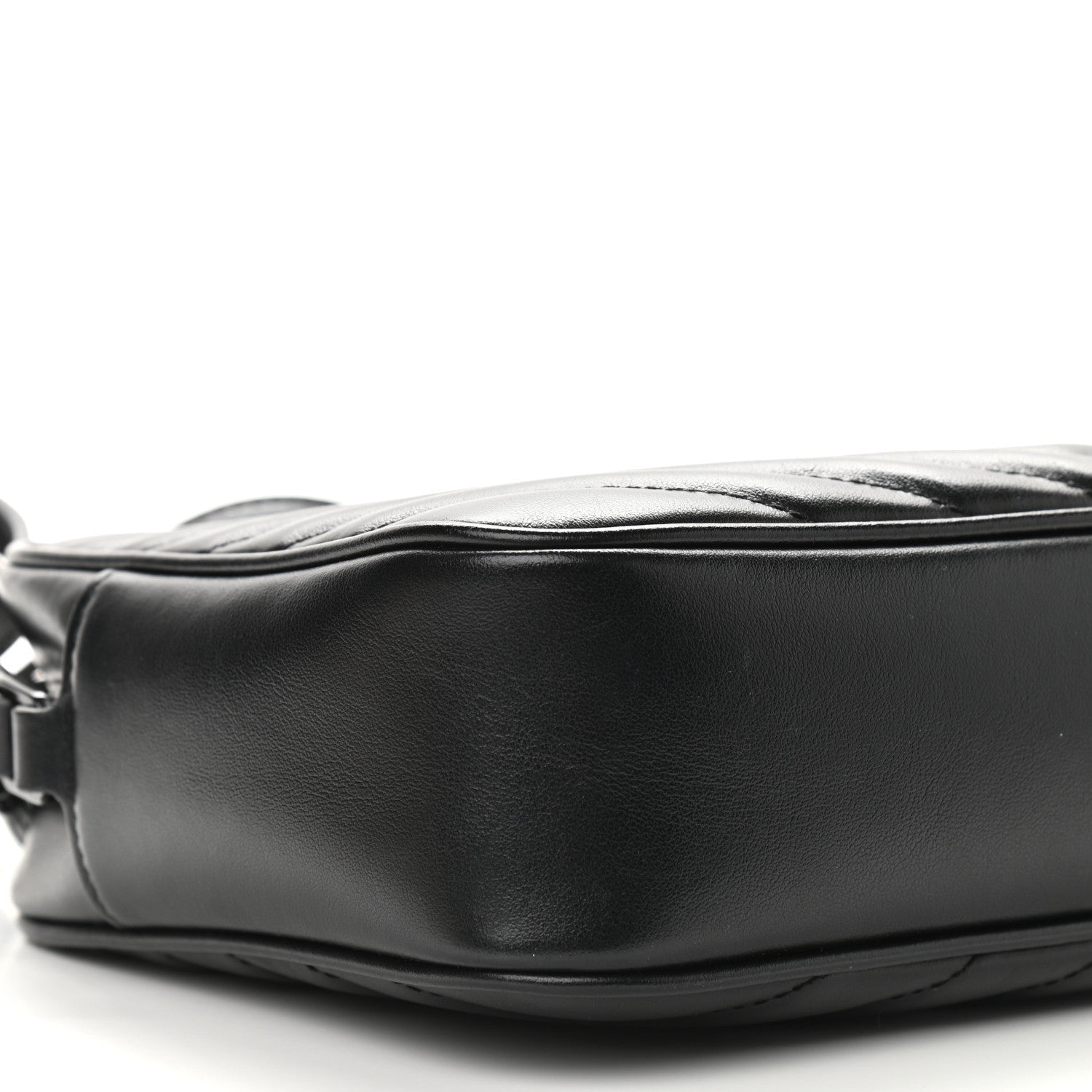 Saint Laurent Calfskin Matelasse Monogram Lou Camera Bag Black 8 of 9