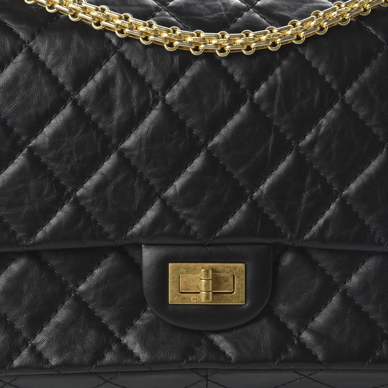 Chanel Aged Calfskin Quilted 2.55 Reissue 226 Flap Black 10 of 12