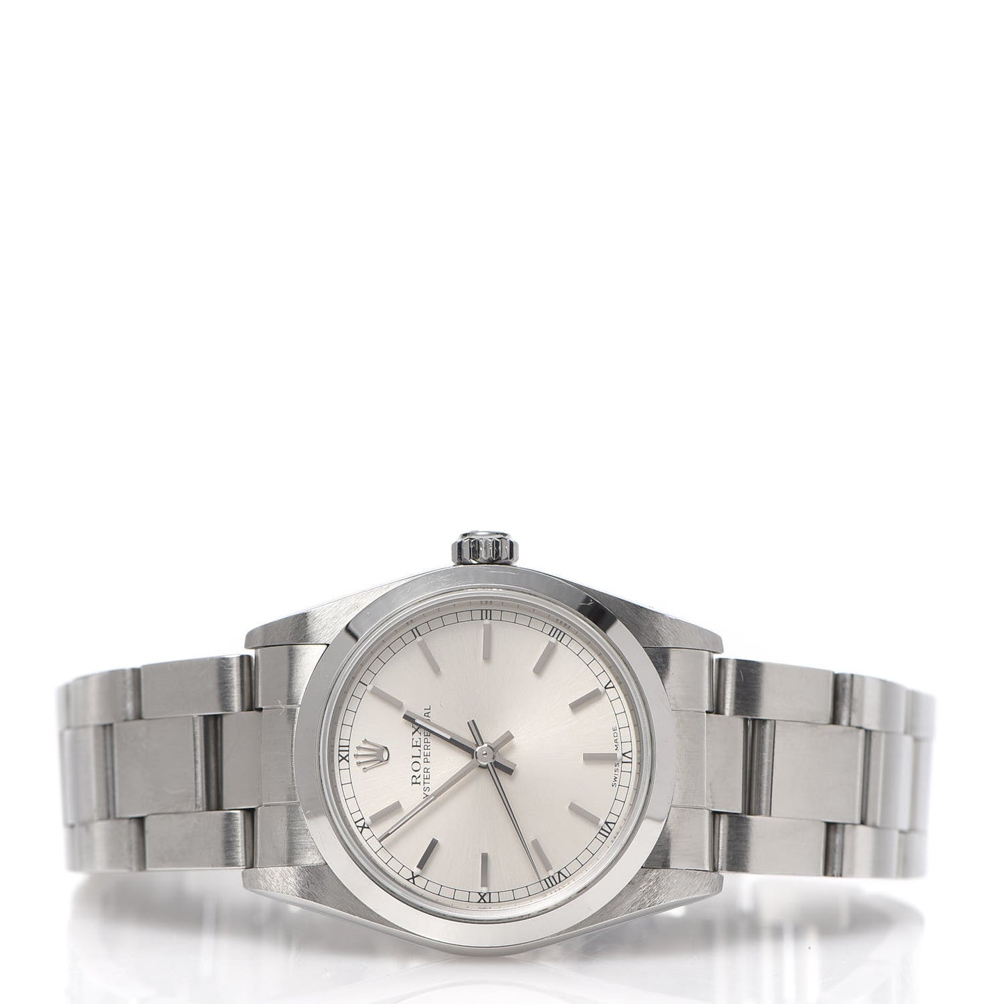 Stainless Steel 31mm Oyster Perpetual Watch Silver 77080