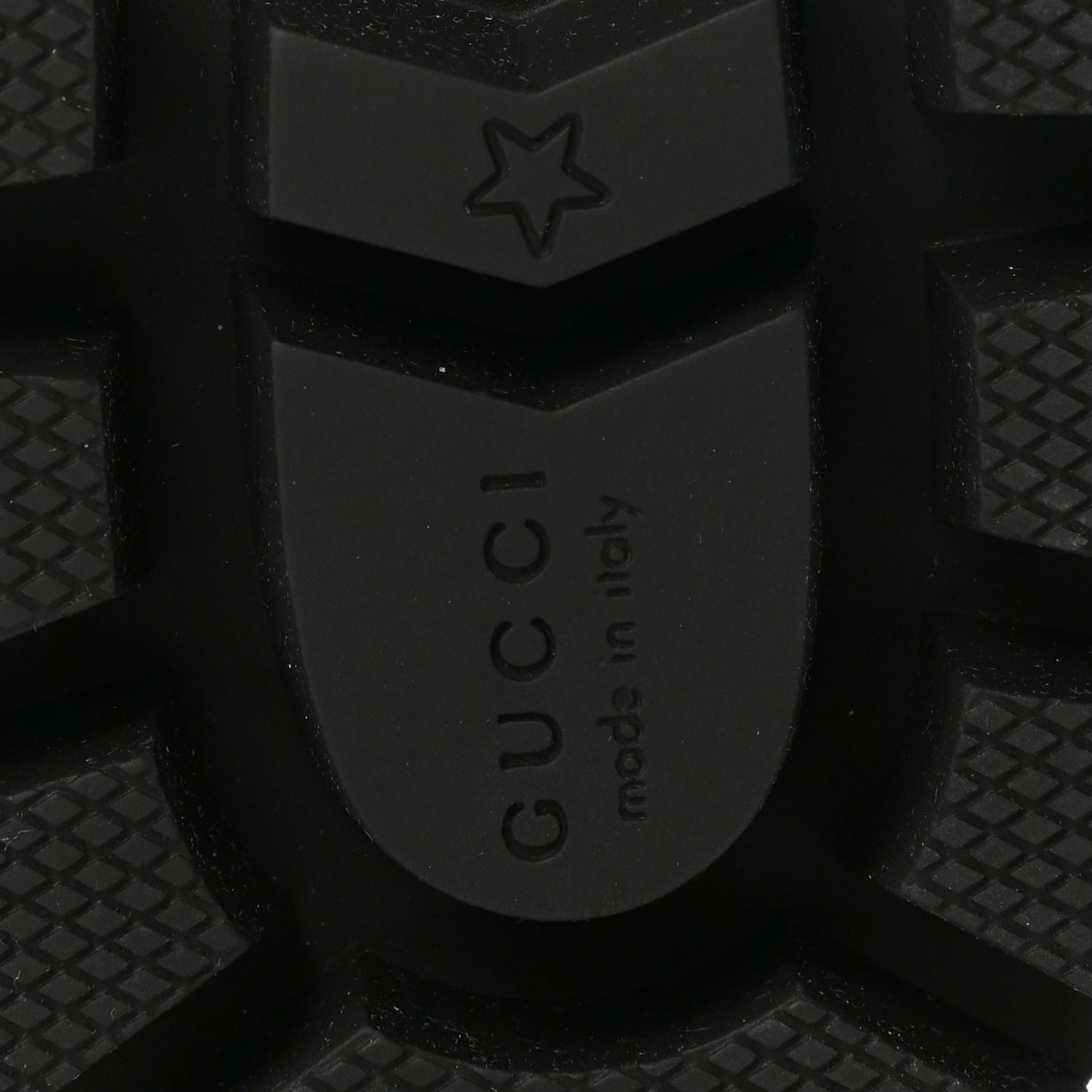 Nappa Frances GG Matelasse Platform Combat Boots 37.5 Black