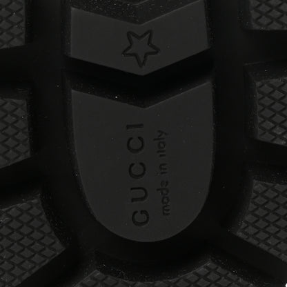 Gucci Nappa Frances GG Matelasse Platform Combat Boots 37.5 Black 6 of 9