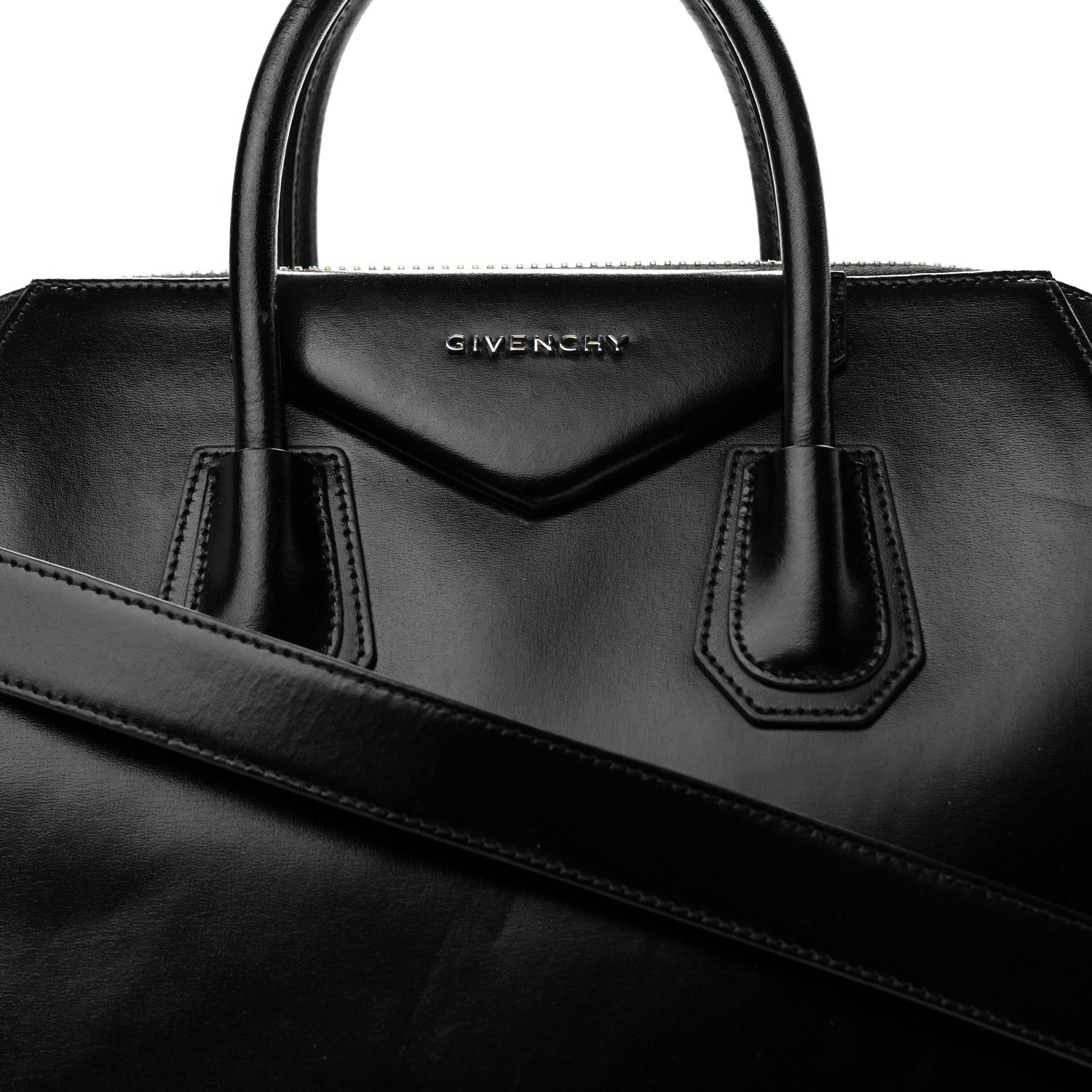 Givenchy Shiny Lord Calfskin Medium Antigona Black 8 of 11