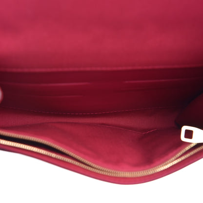 Louis Vuitton Patent Louise Clutch Rose Indien 6 of 9