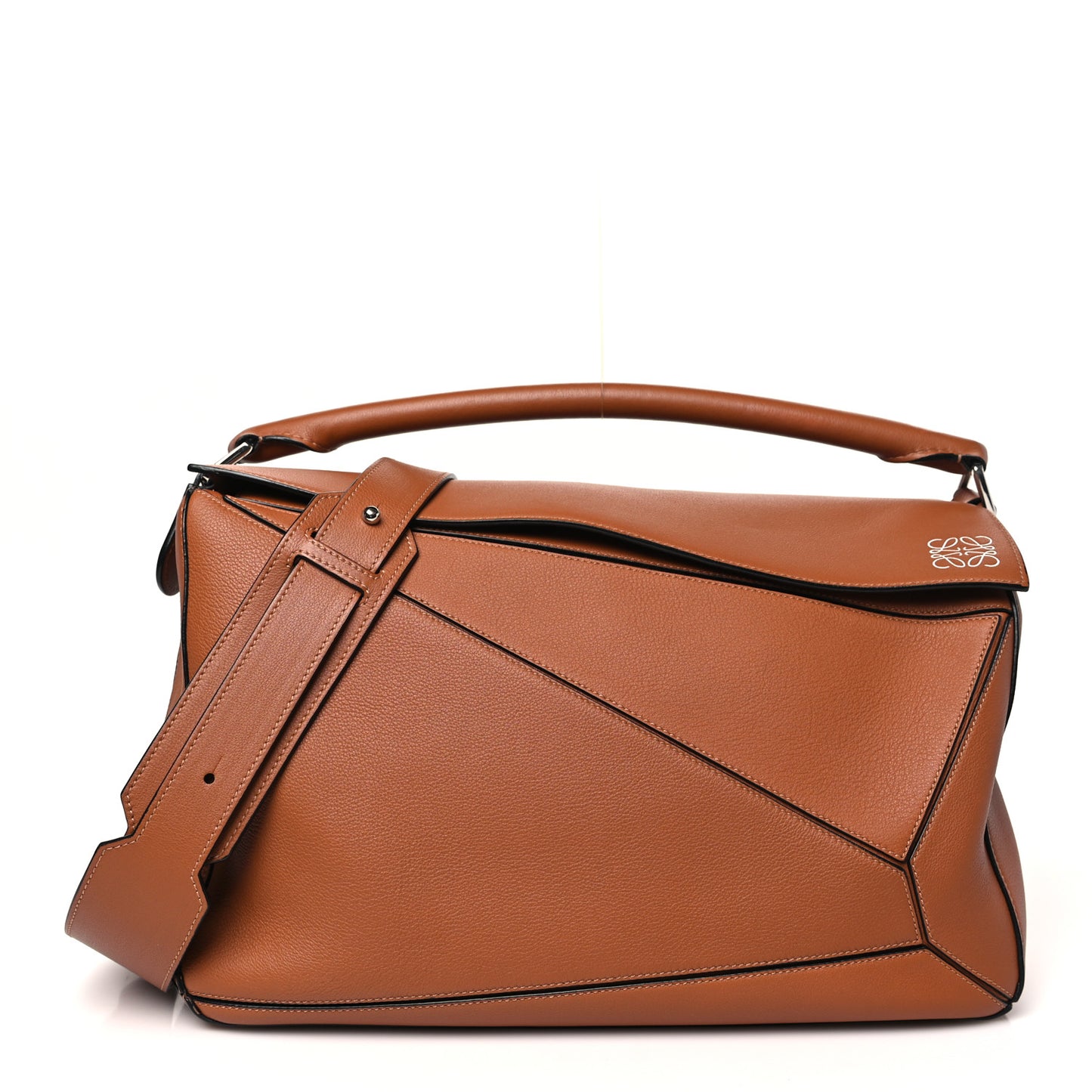 Calfskin Large Puzzle Bag Tan