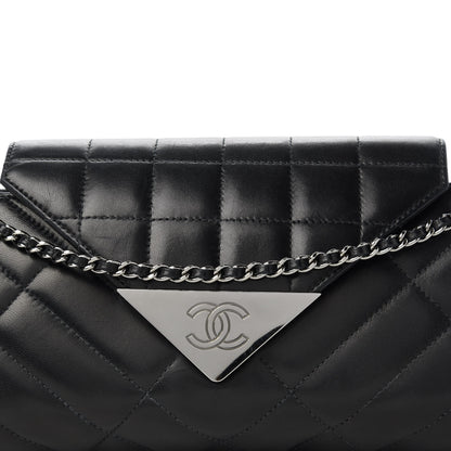 Chanel Lambskin Quilted Accordion Flap Black 10 of 10