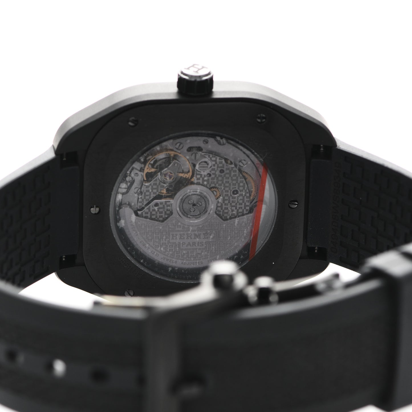 Graphene Nickel Rubber 39mm H08 Automatic Watch Noir