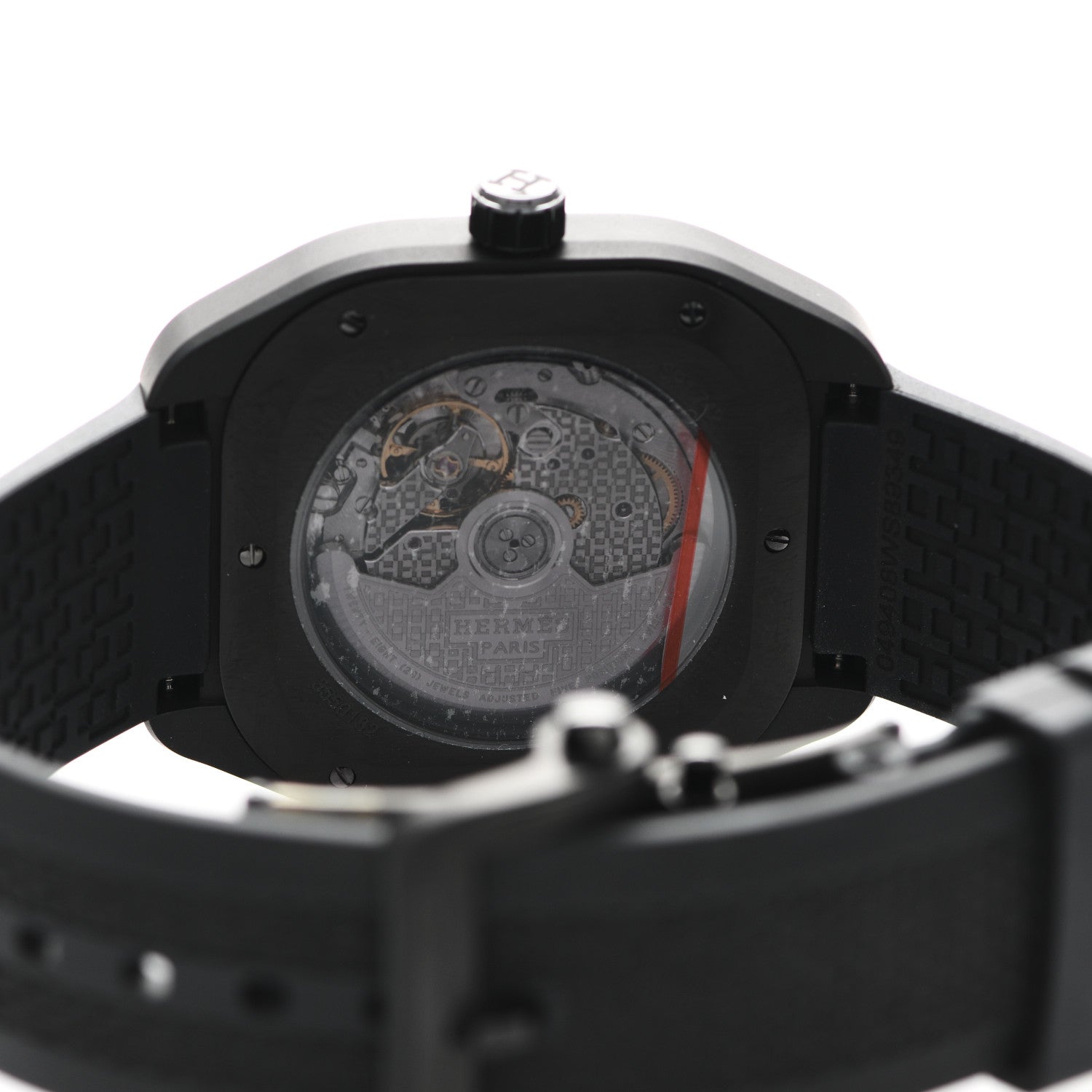 Hermes Graphene Nickel Rubber 39mm H08 Automatic Watch Noir 4 of 5