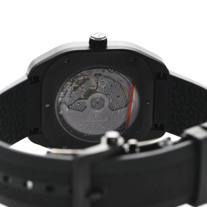 Hermes Graphene Nickel Rubber 39mm H08 Automatic Watch Noir 4 of 5