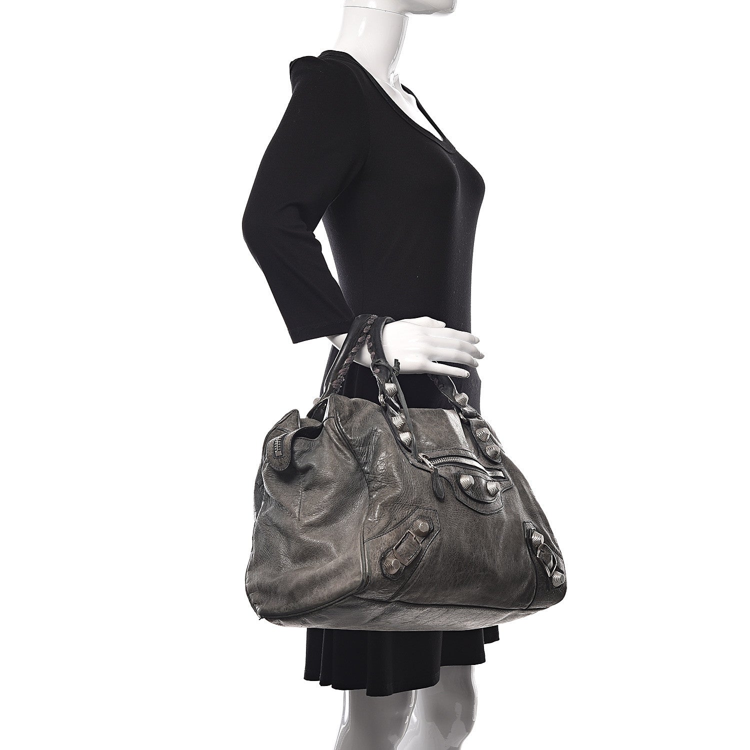 Balenciaga Agneau Giant 21 Silver Hardware Mid Day Grey 2 of 23