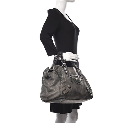 Balenciaga Agneau Giant 21 Silver Hardware Mid Day Grey 2 of 23