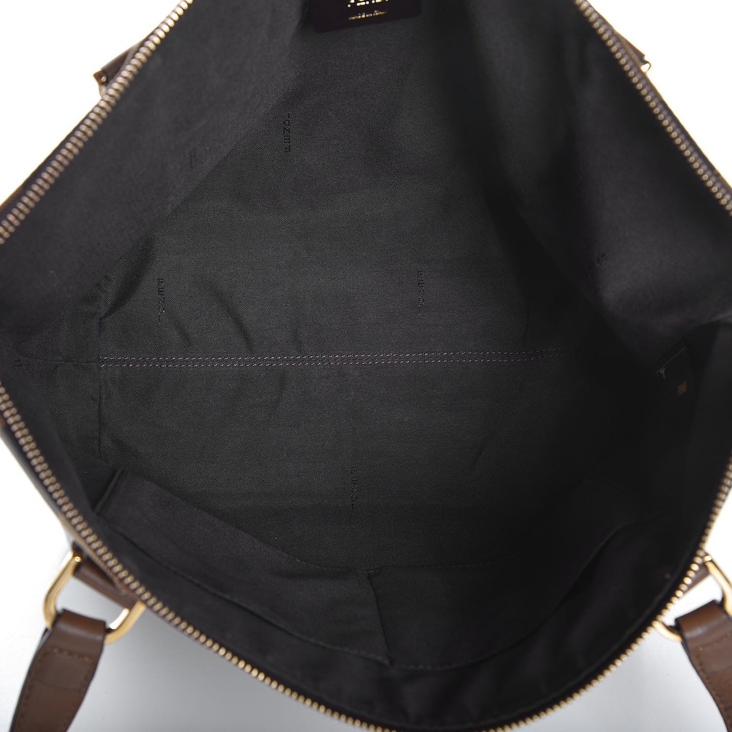 Pequin Vitello Zip Tote Tobacco Foresta