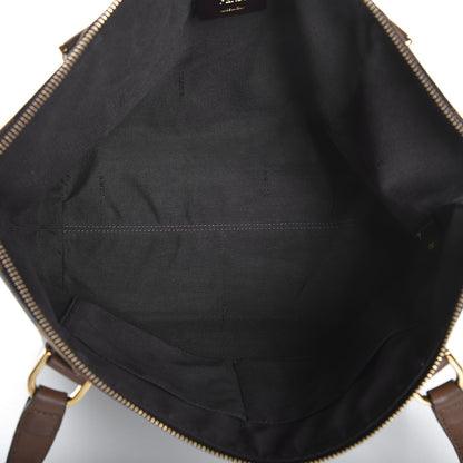 Fendi Pequin Vitello Zip Tote Tobacco Foresta 5 of 9