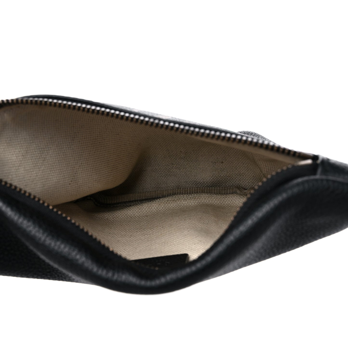 Grained Calfskin Small Logo Belt Bag Black