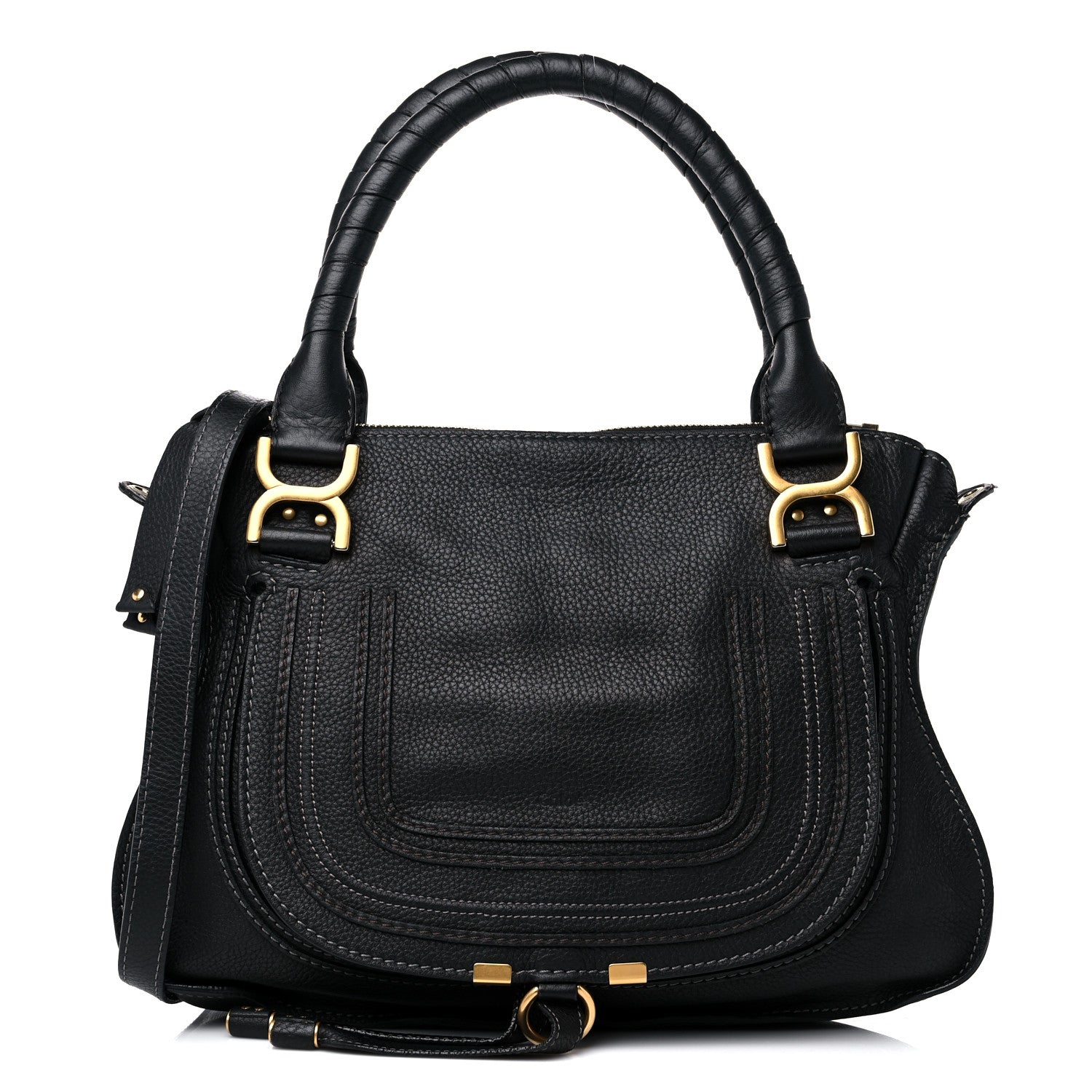 Chloe Calfskin Medium Marcie Satchel Black 1 of 18