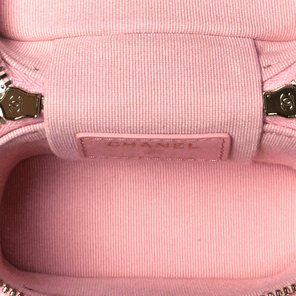 Chanel Caviar Quilted Small Handle With Care Vanity Case With Chain Pink 5 of 9