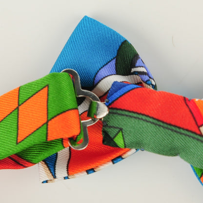 Hermes Silk Twill Flots, Fleurs Et Frontaux Mini Bow Tie 5 of 8