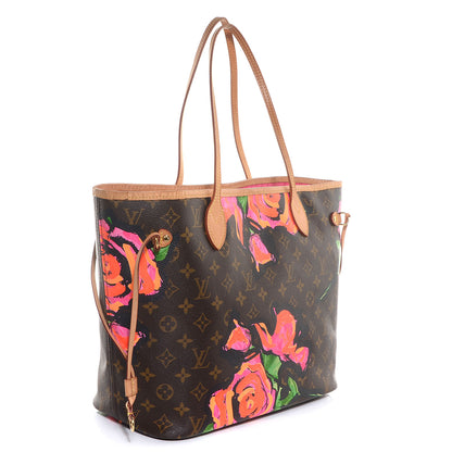 Louis Vuitton Monogram Roses Neverfull MM 3 of 7