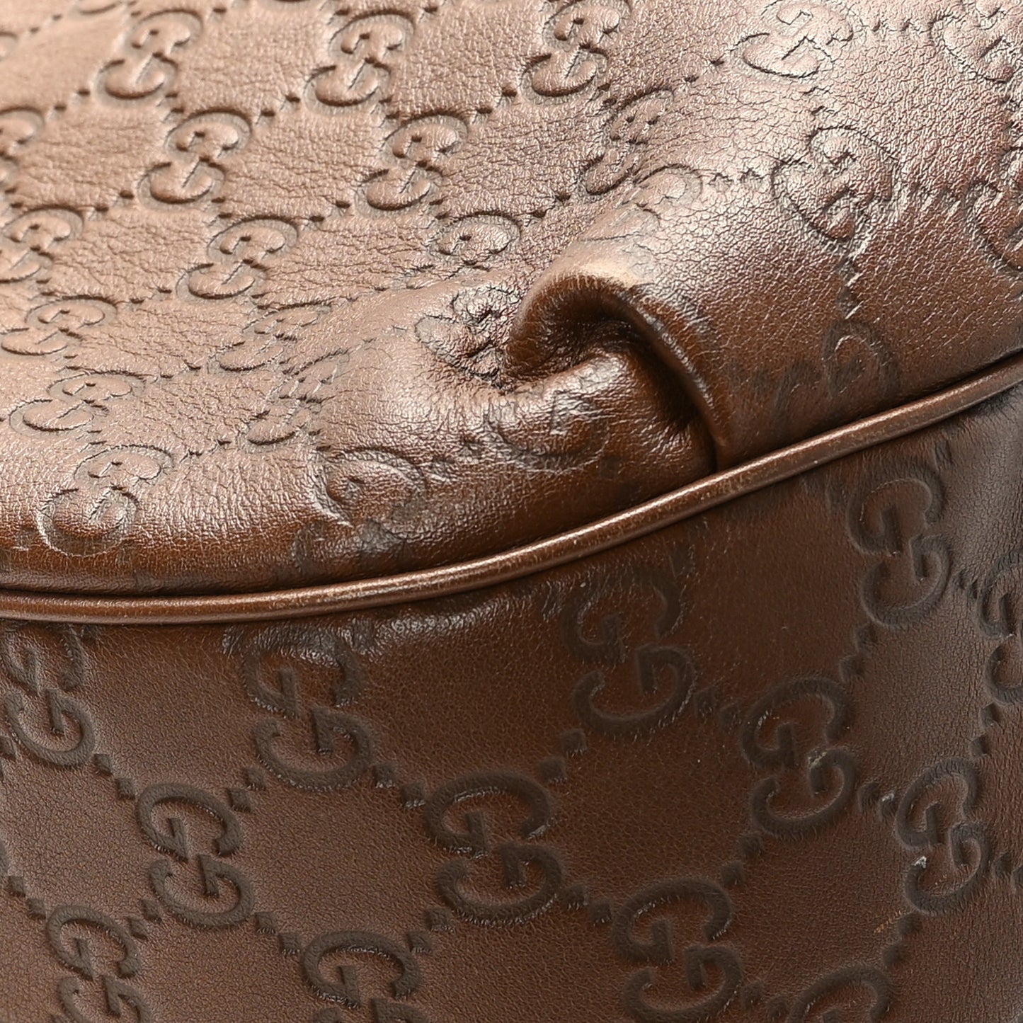 Guccissima Medium Emily Hobo Brown
