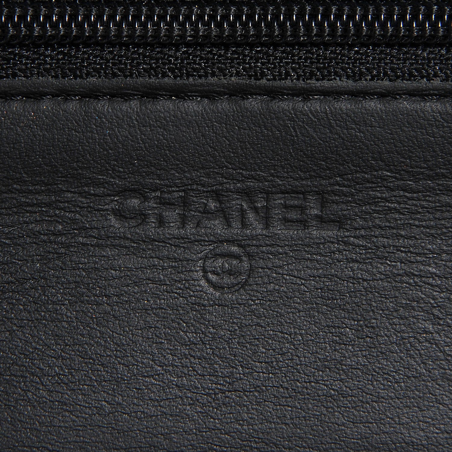 Chanel Calfskin Quilted Wallet On Chain WOC So Black 5 of 7