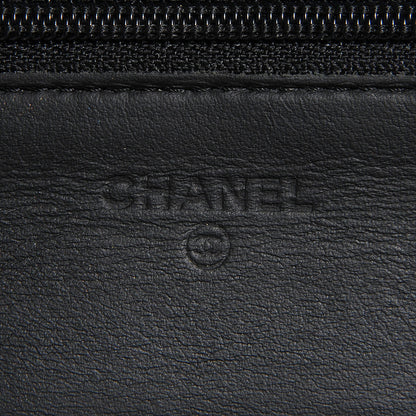 Chanel Calfskin Quilted Wallet On Chain WOC So Black 5 of 7