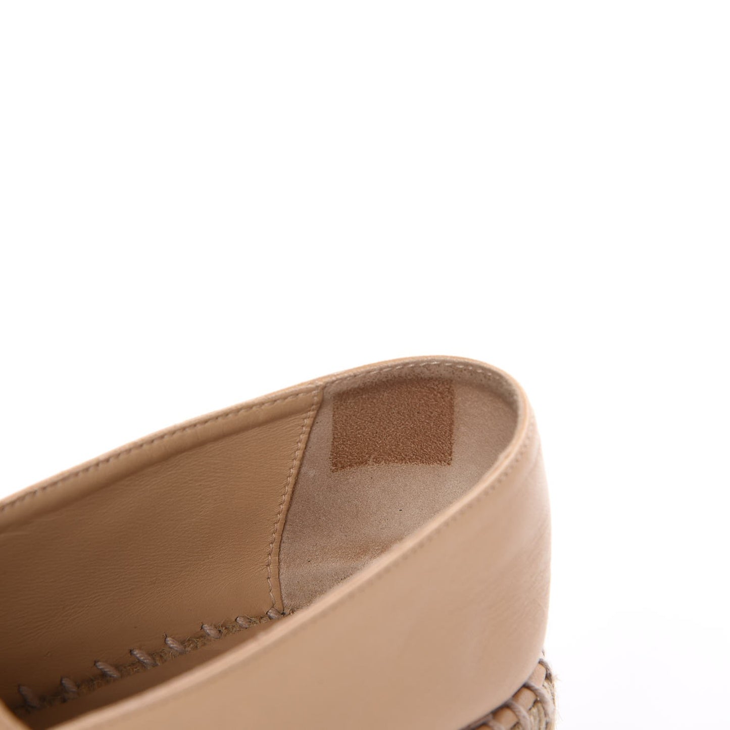 Lambskin CC Espadrilles 38 Beige Black